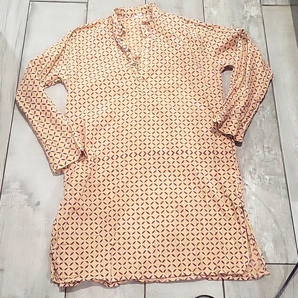 Unknown source 100% organic cotton from India dress with pockets size small